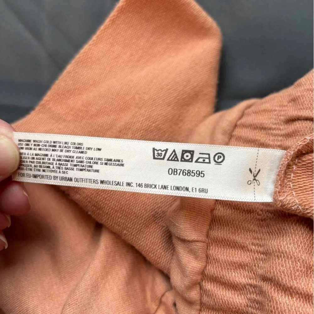 FREE PEOPLE MOVEMENT: Sunny Skinny Tie Waist Joggers Peach -Size Small - Picture 5 of 7